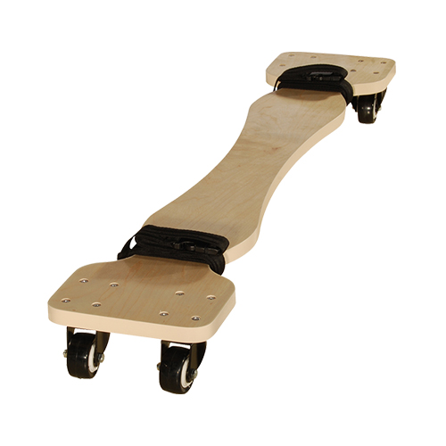 木制便携按摩床滑板4脚滑轮移动推车